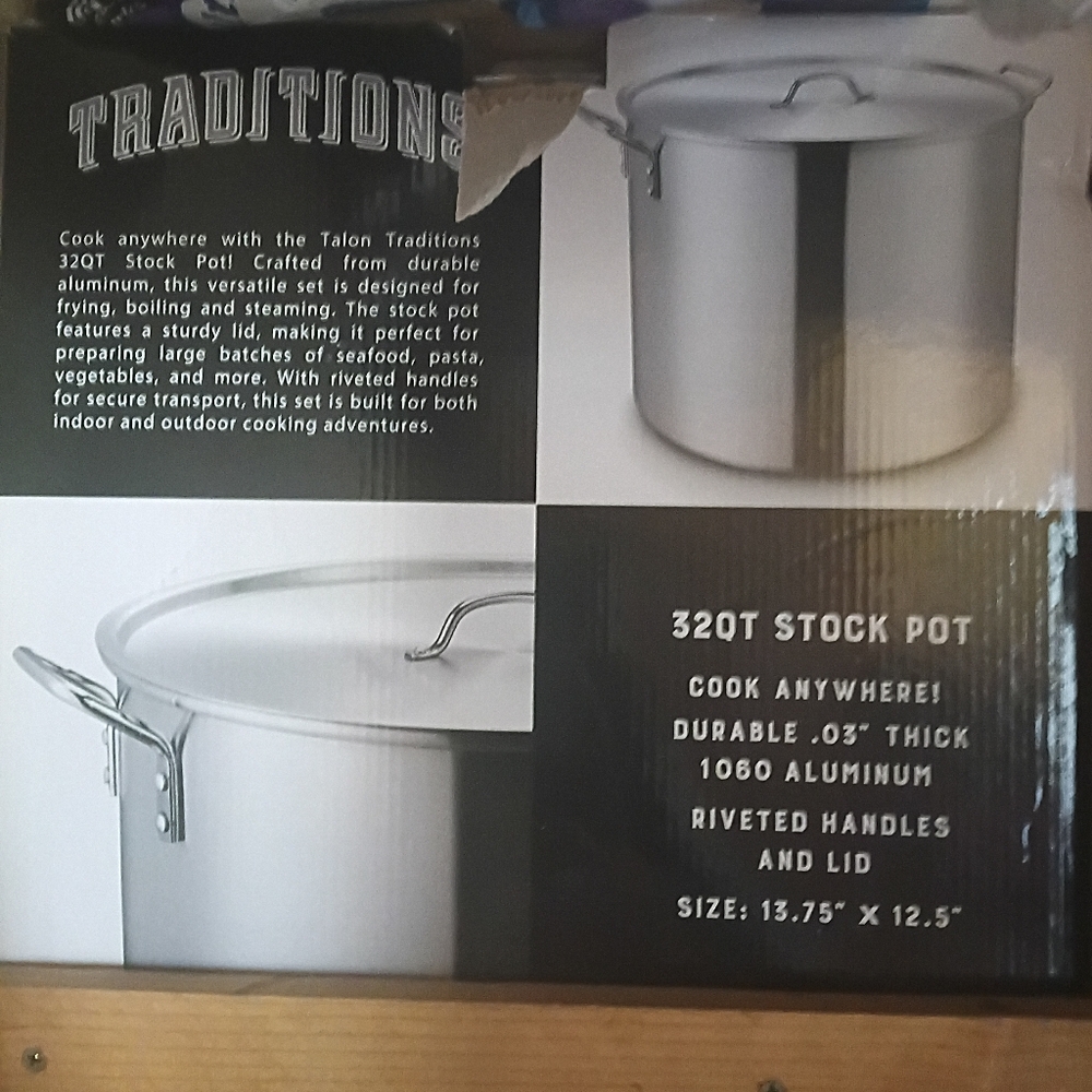 Silver Stock Pot - 32QT